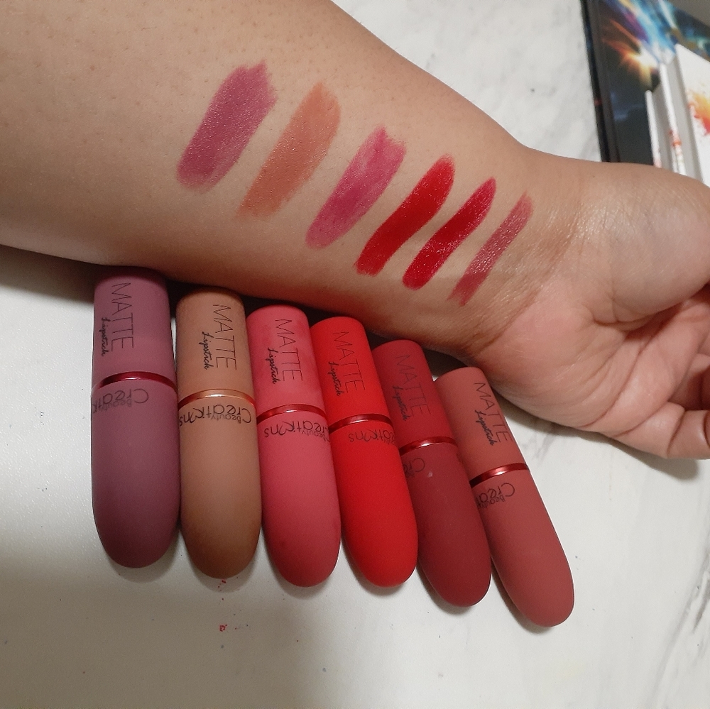 Matte lipsticks